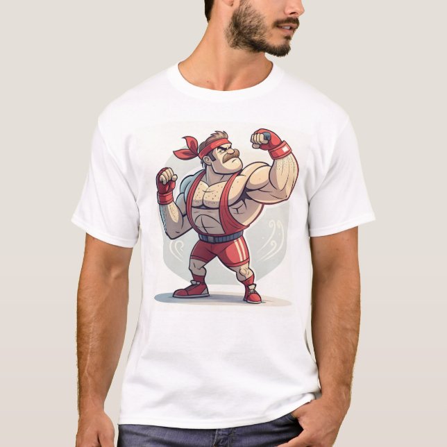 T-shirt Illustration de carrosserie de dessin animé (Devant)