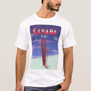 T-shirt Illustration de carte postale aérienne du Canada p