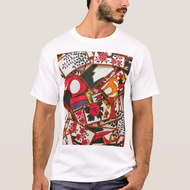 T-shirt Illustration de cartes japonaises (Diverses) (Devant)