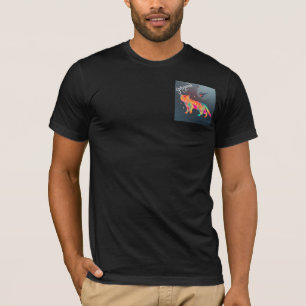 T-shirt Illustration de chat psychédélique coloré