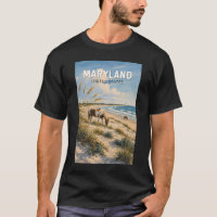 Illustration de cheval du Maryland Art de voyage V