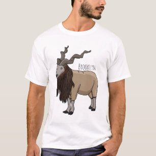 T-shirt Illustration de chèvre de Markhor
