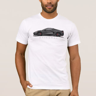 T-shirt Illustration de Chevy Corvette C8 noire