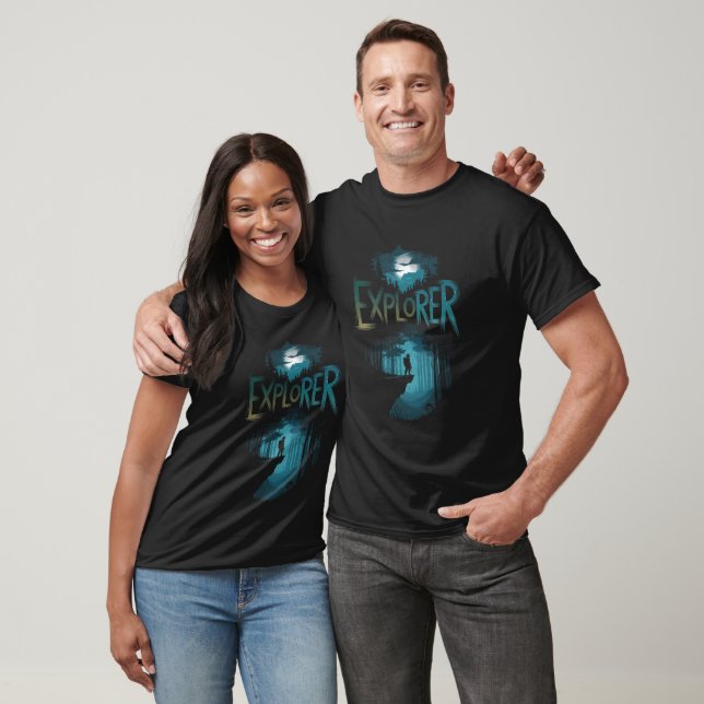 T-shirt Illustration de conception d'aventure Explorer (Unisexe)