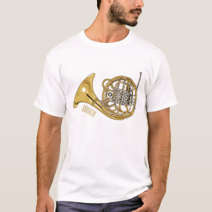 T-shirt Illustration de corne française