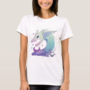 T-shirt Illustration de créature marine pastel