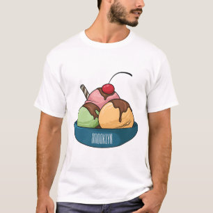 T-shirt Illustration de crème glacée