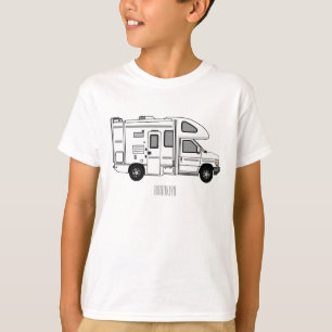 T-shirt Illustration de dessin animé Campervan