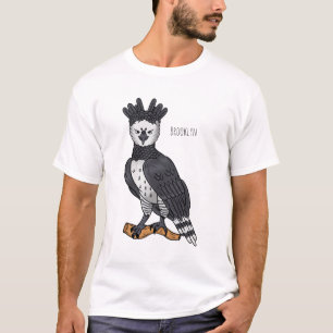 T-shirt Illustration de dessin animé d'aigle harpie