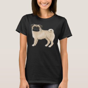 T-shirt Illustration de dessin animé de canine de chien de