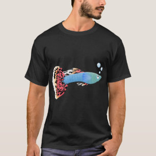 T-shirt Illustration de dessin animé de guppy fantaisie mi
