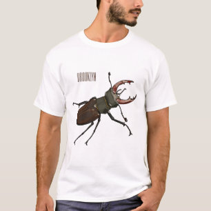 T-shirt Illustration de dessin animé de lucane cerf-volant