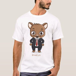 T-shirt Illustration de dessin animé de rat mignon