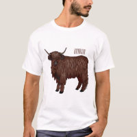 illustration de dessin animé de vache des Highland