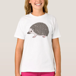 T-shirt Illustration de dessin animé mignon de hérisson py