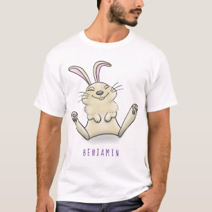 T-shirt Illustration de dessin de lapin lapin mou