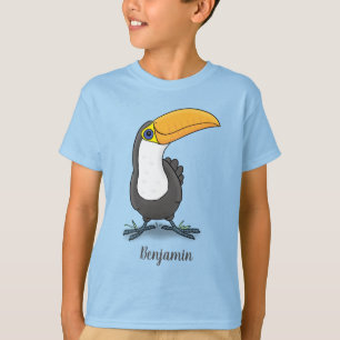T-shirt Illustration de dessin humoristique du toucan joye