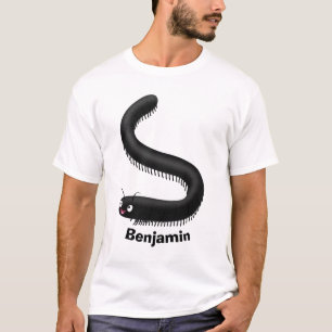 T-shirt Illustration de dessin mignon millipede