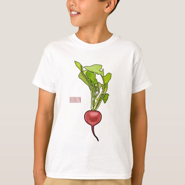 T-shirt Illustration de dessin Radish (Devant)