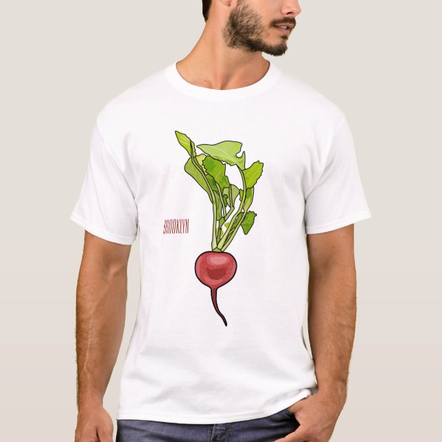 T-shirt Illustration de dessin Radish (Devant)
