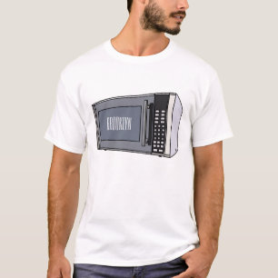 T-shirt Illustration de dessin sur micro-ondes