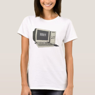 T-shirt Illustration de dessin sur ordinateur