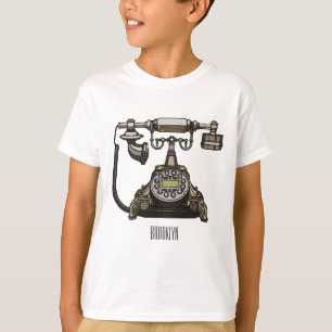 T-shirt Illustration de dessin téléphonique