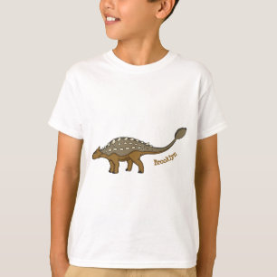 T-shirt Illustration de dinosaure blindé Ankylosaurus