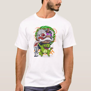 T-shirt Illustration de fantaisie rétro : danse de grenoui
