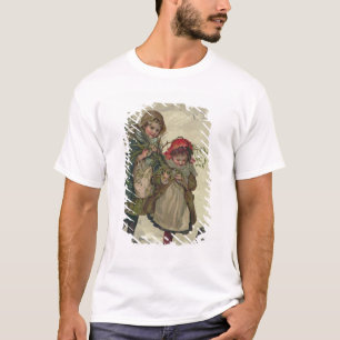 T-shirt Illustration de fée d'arbre de Noël, pub. 1886