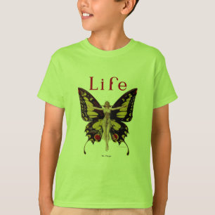 T-shirt Illustration de femme de Leyendecker papillon Flap