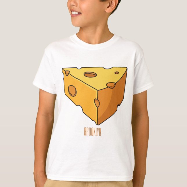 T-shirt Illustration de fromage (Devant)
