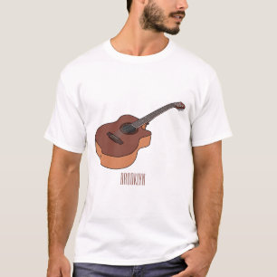 T-shirt Illustration de guitare acoustique