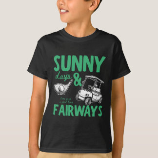 T-shirt Illustration de Journées Ensoleillées et Fairways