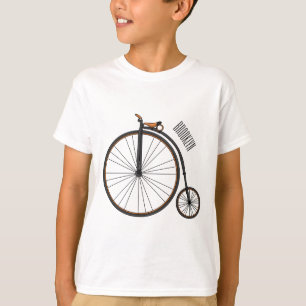 T-shirt Illustration de la bande dessinée de vélo à grande