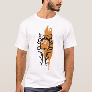 T-shirt Illustration de la brosse de montre orange Ahsoka