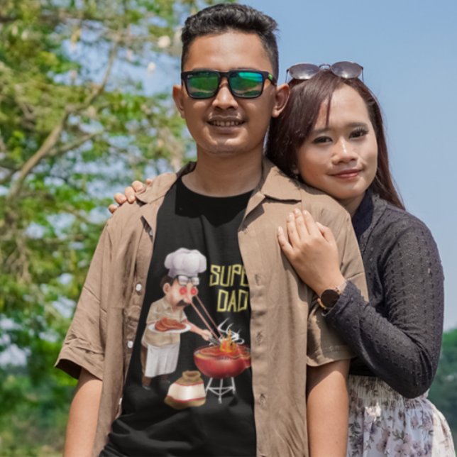 T-shirt Illustration de la cuisine de Super Papa | Fête de (Créateur téléchargé)