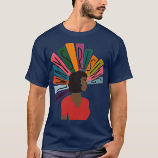 T-shirt Illustration de la femme noire toujours en hausse