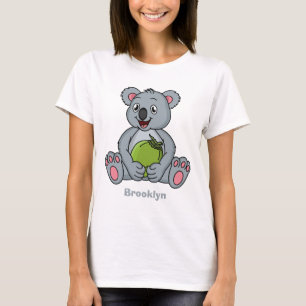 T-shirt Illustration de la koala de Cute et de la noix de