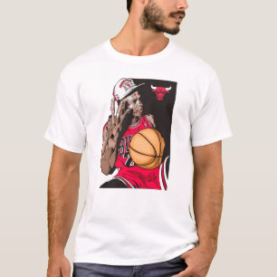 T-shirt Illustration de la légende du basket-ball des Chic