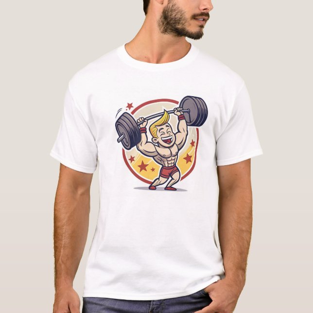 T-shirt Illustration de la mascotte du constructeur de car (Devant)