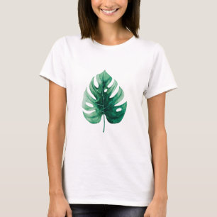 T-shirt Illustration de la monstère verte à aquarelle si
