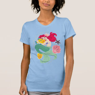 T-shirt Illustration de la princesse Ariel Holding