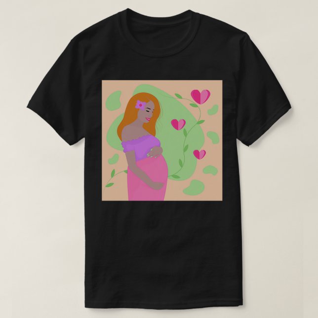 T-shirt Illustration de la rousse de race (Design devant)