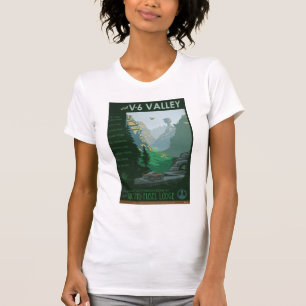 T-shirt Illustration de la vallée V-6