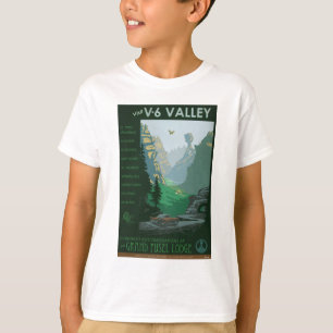 T-shirt Illustration de la vallée V-6