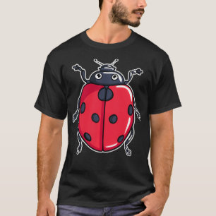 T-shirt Illustration de Ladybug mignonne Lover Cadeaux Lad