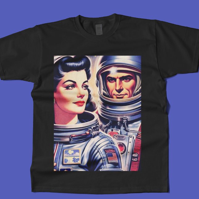 T-shirt Illustration de l'astronaute vintage (Créateur téléchargé)