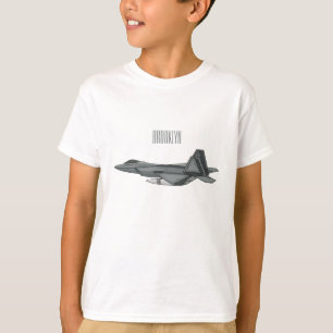 T-shirt Illustration de l'avion de chasse
