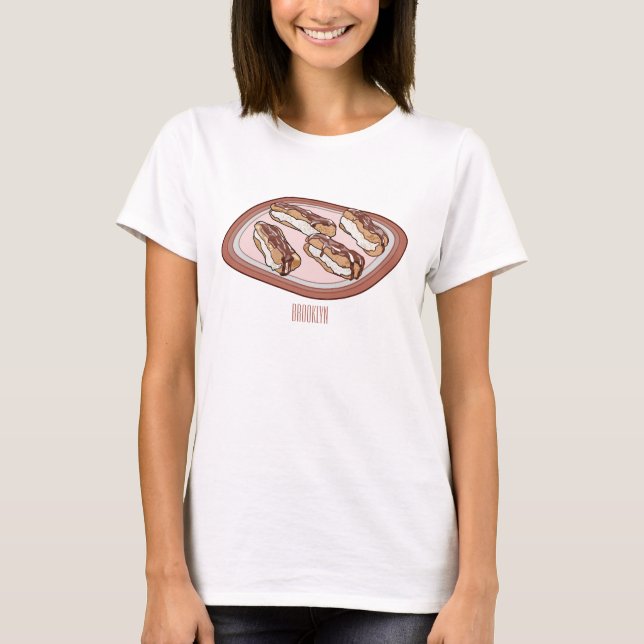 T-shirt Illustration de l'éclair de chocolat (Devant)